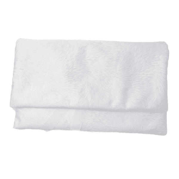 White Cut Feather Lingerie Bag