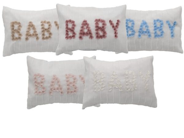 Baby Pillow with Fluffy Embroidery