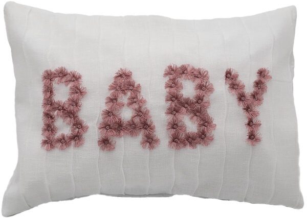 Baby Pillow with Fluffy Embroidery - Image 4