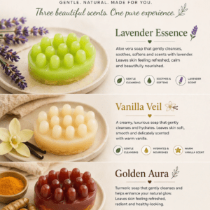 Oval Handmade Soap with Natural Loofa