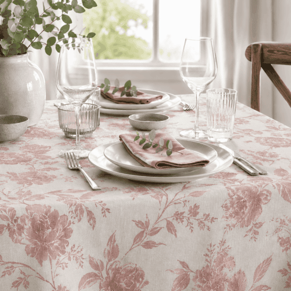 Dover Pink Tablecloth