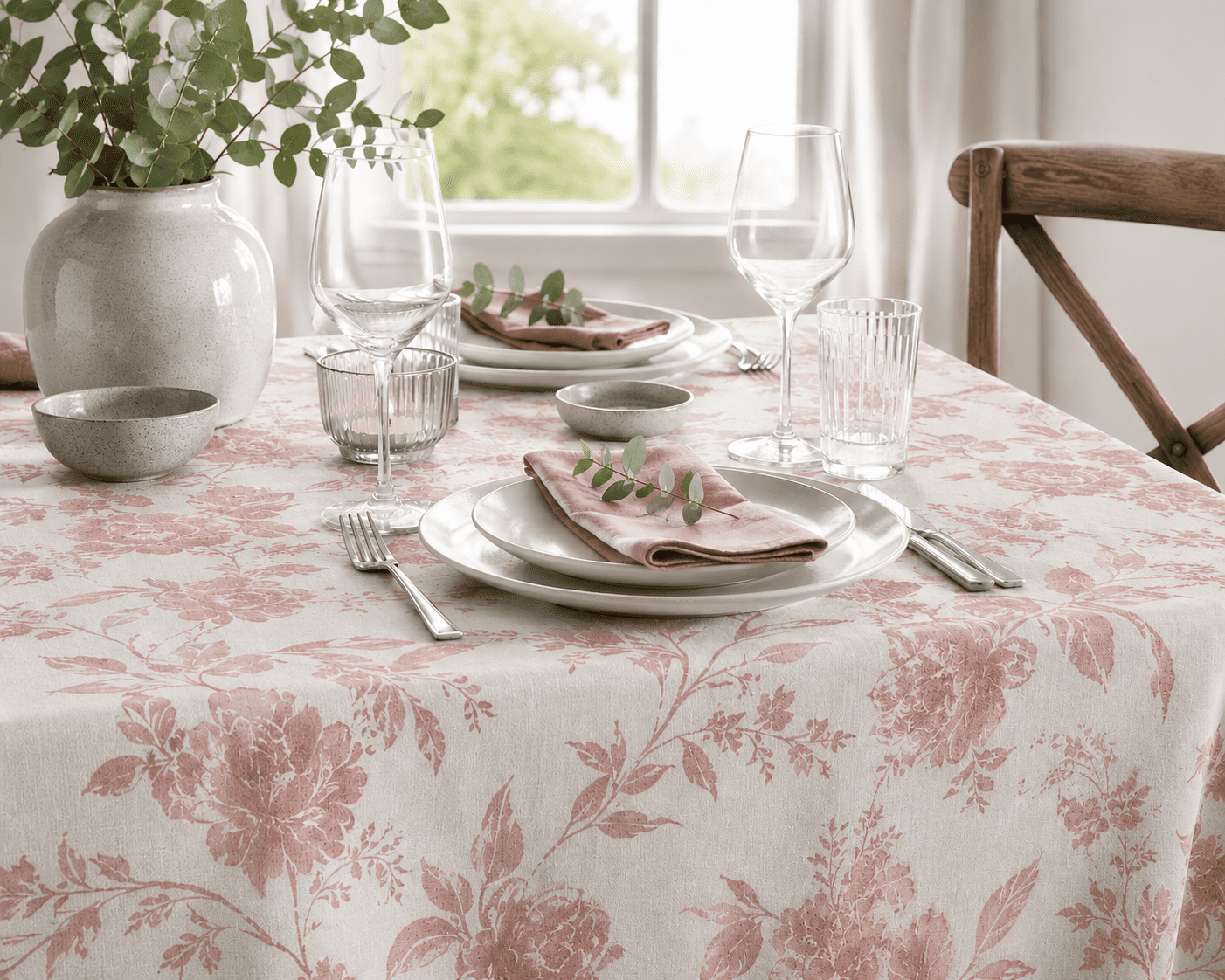 Dover Pink Tablecloth